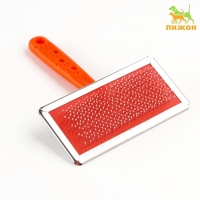 Пуходерка "Лапки" большая с каплями, 12 х 13 см, оранжевая Пуходерка "Лапки" большая с каплями, 12 х 13 см, оранжевая