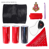 Карнавальный костюм &laquo;Пиратка&raquo;, сделай сам, корсет, ленты, брошки, аксессуары