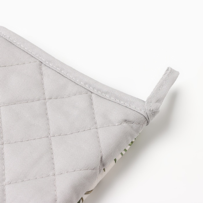 Новый год. Варежка-прихватка Christmas tree 20х28см, саржа, 100% хлопок, ватин 250г/м2 Новый год. Варежка-прихватка Christmas tree 20х28см, саржа, 100% хлопок, ватин 250г/м2