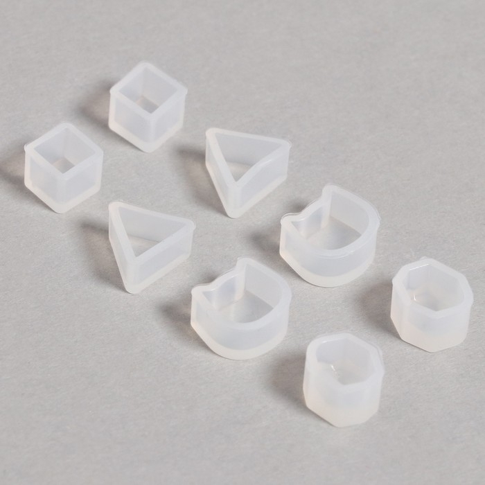 Форма силиконовая универсальная «Сережки-пусеты», набор 8 шт. (4 вида) Форма силиконовая универсальная «Сережки-пусеты», набор 8 шт. (4 вида)