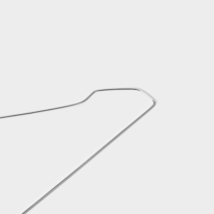 Плечики - вешалки для одежды Доляна, 40×22×0,2 см, 10 шт, металлические, тонкие, цвет серебряный Плечики - вешалки для одежды Доляна, 40×22×0,2 см, 10 шт, металлические, тонкие, цвет серебряный