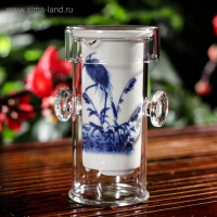 Стеклянная колба для заваривания чая «Горный пейзаж», 200 мл, 7×6×10,7 см, рисунок МИКС Стеклянная колба для заваривания чая «Горный пейзаж», 200 мл, 7×6×10,7 см, рисунок МИКС