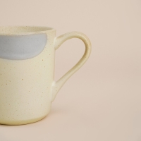 Набор кружек фарфоровых SL Home &laquo;Волны Сардинии&raquo;, 400 мл, цвет бежевый