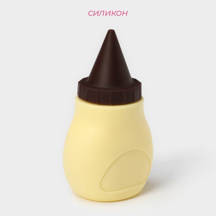 Шприц кондитерский Доляна &laquo;Капелька&raquo;, силикон, 4&times;3,5&times;8,5 см