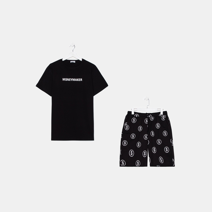 Пижама мужская KAFTAN Пижама мужская KAFTAN "Moneymaker" размер 52, черный