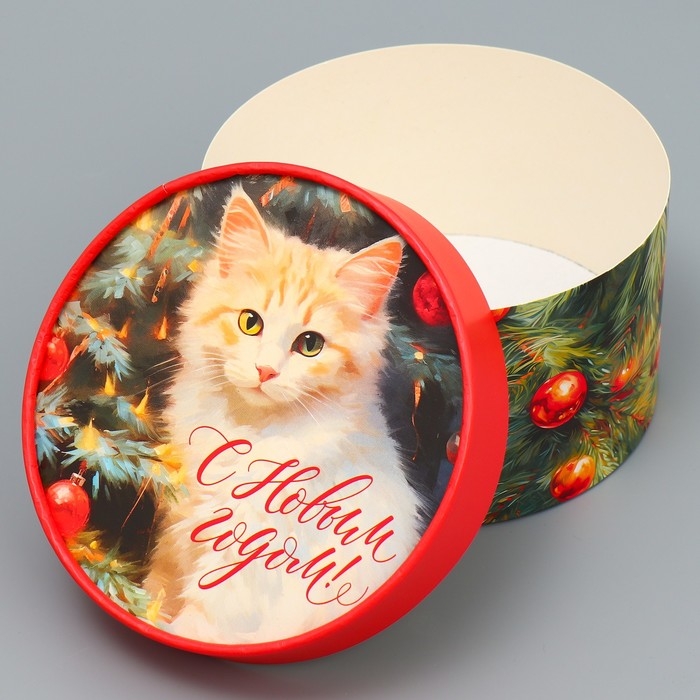 Набор шляпных коробок 3 в 1 &laquo;С Новым годом!&raquo;, 16 х 10, 14 х 9, 13 х 8.5 см, Новый год