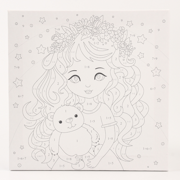 Картина по номерам &laquo;Фея снов&raquo;, 20 &times; 20, на холсте, с подрамником