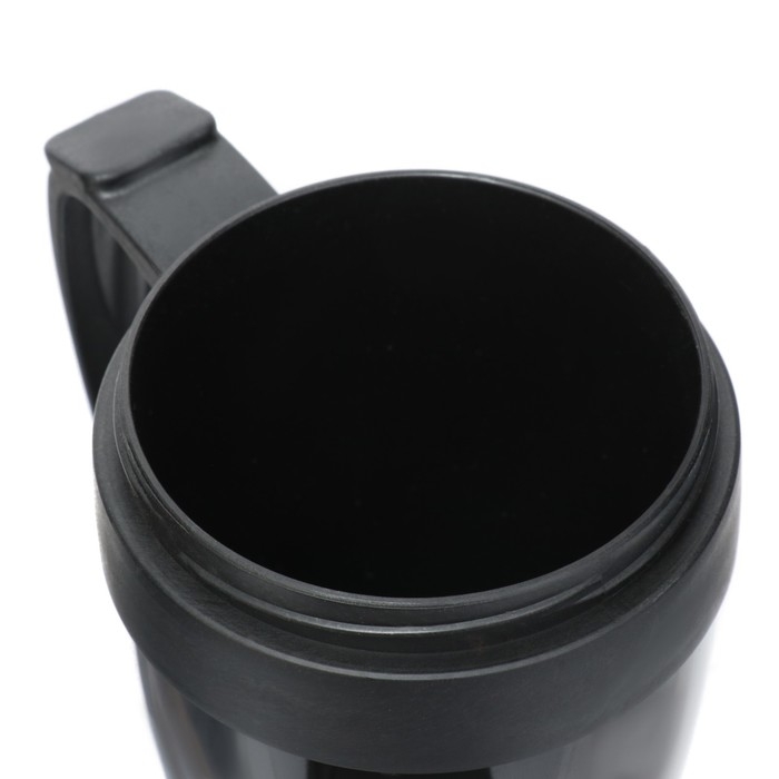 Термокружка с ручкой, 400 мл, Комфорт Термокружка с ручкой, 400 мл, Комфорт "Мой гараж - мои правила", 12.5 х 17 см