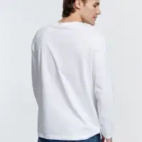 Футболка унисекс с длинным рукавом Pioneer LSL, белая, размер 4XL