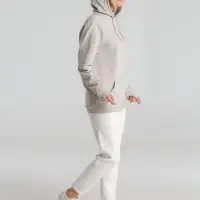 Толстовка с капюшоном унисекс Hoodie, дымчато-серая, размер S