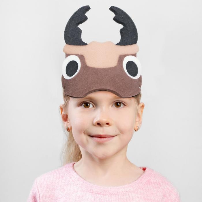 Карнавальная маска &laquo;Жук&raquo; на резинке, поролон