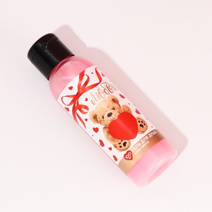 Гель для душа «Любви», 100 мл, аромат крема-брюле, ЧИСТОЕ СЧАСТЬЕ Гель для душа «Любви», 100 мл, аромат крема-брюле, ЧИСТОЕ СЧАСТЬЕ