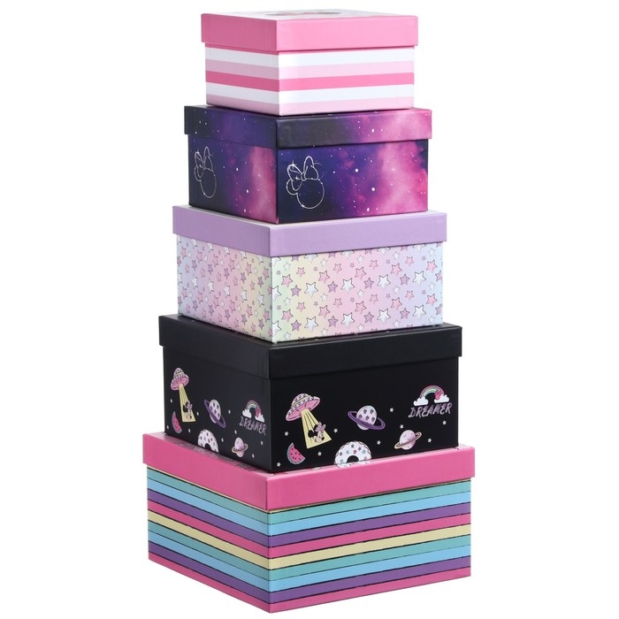 Набор коробок 5 в 1 Набор коробок 5 в 1 "Unicorn", Минни Маус