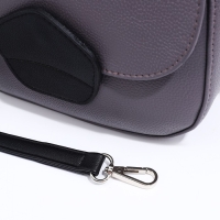 Сумка-мессенджер RICHET на магните, наружный карман, длинный ремень, цвет серый Сумка-мессенджер RICHET на магните, наружный карман, длинный ремень, цвет серый