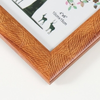 Фоторамка пластик 10х15 см "Сечение волн" коричневая 17,8х12,9х0,9  см