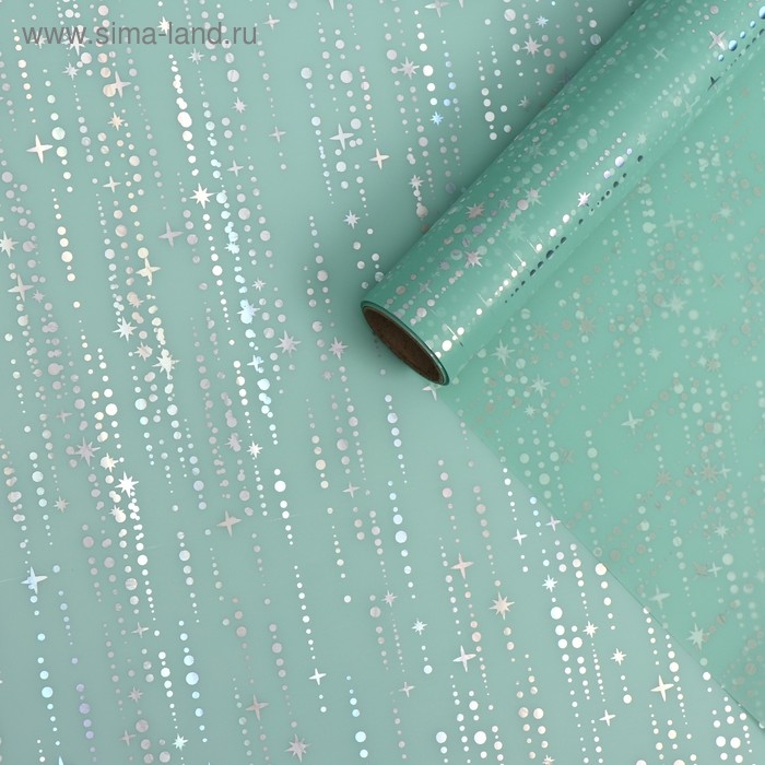 Пленка для цветов Пленка для цветов "Падающие звезды", 58 см х 5 м