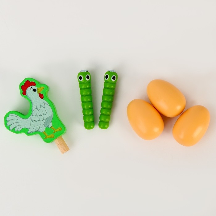 Логический центр 2 в 1 &laquo;Курочка и яички&raquo; 17 &times; 14,5 &times; 8 см