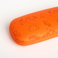 Футляр для очков на хлопушке &laquo;Выбражулька&raquo;, длина 16 см, цвет оранжевый