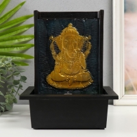 Фонтан настольный от сети, подсветка "Портрет сидящего Ганеша" 21х17х27 см Фонтан настольный от сети, подсветка "Портрет сидящего Ганеша" 21х17х27 см