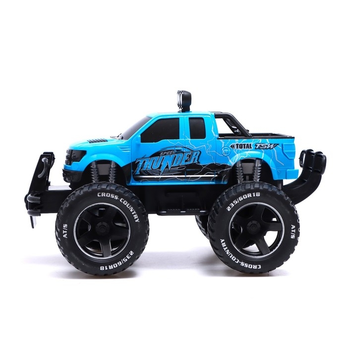 Джип радиоуправляемый «БигФут», 1:14, работает от аккумулятора, цвет синий Джип радиоуправляемый «БигФут», 1:14, работает от аккумулятора, цвет синий