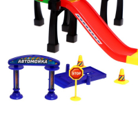 Гараж «Мегапаркинг», 3 металлические машины, аксессуары Гараж «Мегапаркинг», 3 металлические машины, аксессуары