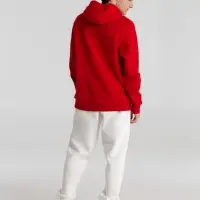 Толстовка с капюшоном унисекс King, красная, размер 4XL