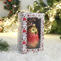 Ёлочная игрушка "Совушка" ручная роспись, 11 см,