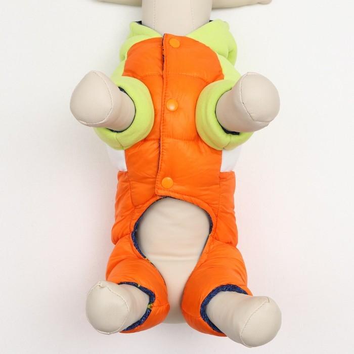 Комбинезон Комбинезон "Эльф", размер 14 (ДС 32 см, ОГ 42 см, ОШ 31 см), салатово-оранжевый