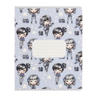 Комплект тетрадей из 10 штук, 12 листов в линию Calligrata "На Стиле", обложка мелованный картон, ВД-лак, блок №2, белизна 75% (серые листы), 5 видов по 2 штуки