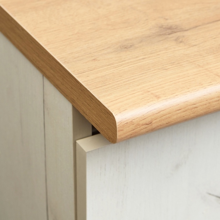 Шкаф напольный Зара 1 ящик 800х600х850 крафт белый