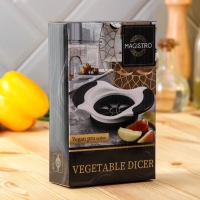 Яблокорезка Magistro Vegan pro, 18,5&times;12&times;4 см, цвет чёрно - белый