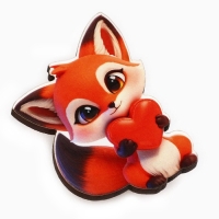 Значок новогодний &laquo;Новый год: Талисман на исполнение желаний&raquo;, 3,2 х 4,4 см