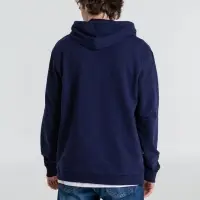 Толстовка с капюшоном унисекс Hoodie, темно-синяя, размер S