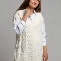 Жилет оверсайз на заказ Tricksy Terra Grand, акрил, размер S/M