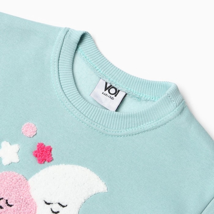 Костюм для девочек (свитшот, брюки), НАЧЁС, цвет бирюзовый, рост 92 см Костюм для девочек (свитшот, брюки), НАЧЁС, цвет бирюзовый, рост 92 см