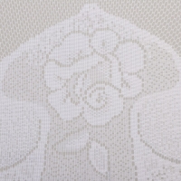 Тюль на кухню без шторной ленты, 170х160 см, цвет белый, 100% полиэстер Тюль на кухню без шторной ленты, 170х160 см, цвет белый, 100% полиэстер