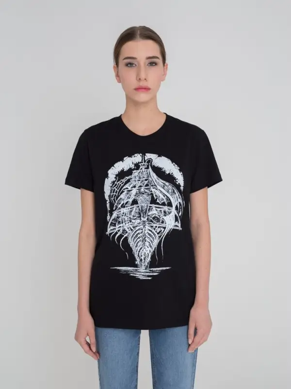 Футболка &laquo;Летучий Голландец&raquo;, черная, размер XS