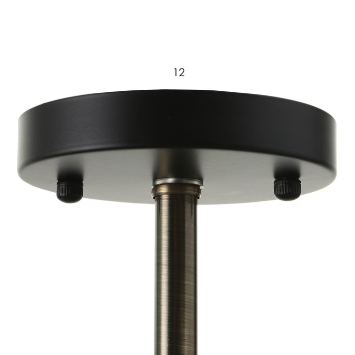 Люстра "Шарлин" 3хЕ27 40Вт черный-латунь 49х49х29 см BayerLux