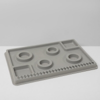 Органайзер универсальный для украшений &laquo;Трафарет&raquo;, 20&times;29&times;2 см, цвет серый