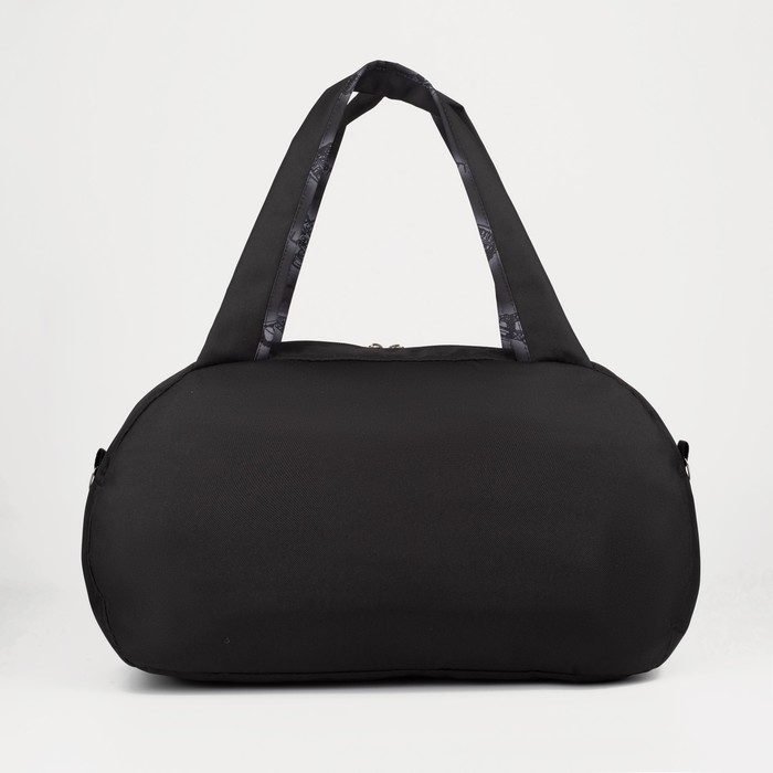 Сумка спортивная на молнии с подкладкой, наружный карман, средний размер, цвет чёрный Сумка спортивная на молнии с подкладкой, наружный карман, средний размер, цвет чёрный