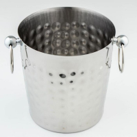 Ведро для льда из нержавеющей стали «Чеканный», 3,5 л, 23,5×18,5×18,5 см, 201 сталь, цвет серебряный Ведро для льда из нержавеющей стали «Чеканный», 3,5 л, 23,5×18,5×18,5 см, 201 сталь, цвет серебряный