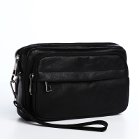 Сумка мужская через плечо, искусственная кожа, цвет чёрный Сумка мужская через плечо, искусственная кожа, цвет чёрный