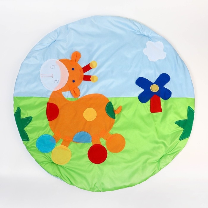 Развивающий коврик с дугами «Жирафик», 85х85 см, ВИДЫ МИКС, Крошка Я Развивающий коврик с дугами «Жирафик», 85х85 см, ВИДЫ МИКС, Крошка Я