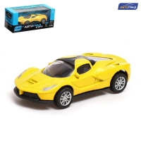 Машина металлическая &laquo;Спорт&raquo;, инерционная, масштаб 1:43, цвет жёлтый