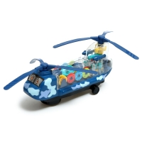 Вертолёт «Шестерёнки», работает от батареек, свет и звук, цвет МИКС Вертолёт «Шестерёнки», работает от батареек, свет и звук, цвет МИКС