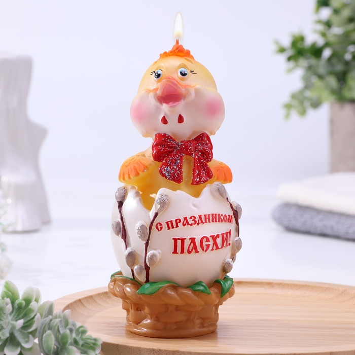 Декоративная свеча &laquo;Пасхальный цыпленок&raquo;
