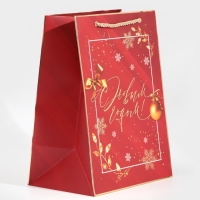 Пакет подарочный новогодний ламинированный &laquo;Вера в чудеса&raquo;, 21 х 30 х 15 см, Новый год