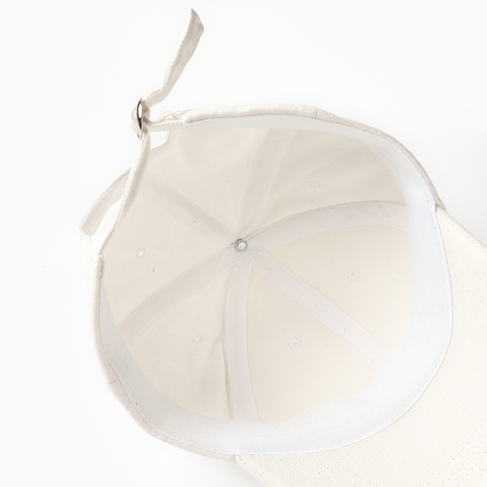 Кепка "Бейсболка" детская, цвет белый, размер 52-54