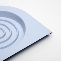 Туалет для приучения кошек к унитазу 39,2 х 38,7 х 3 см, серый Туалет для приучения кошек к унитазу 39,2 х 38,7 х 3 см, серый