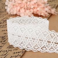 Кружево вязаное, 45 мм &times; 10 &plusmn; 1 м, цвет белый